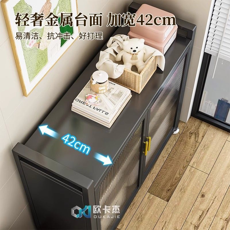 家用收纳柜储物柜阳台厨房靠墙一体客厅杂物柜大容量多层置物架子|undefined