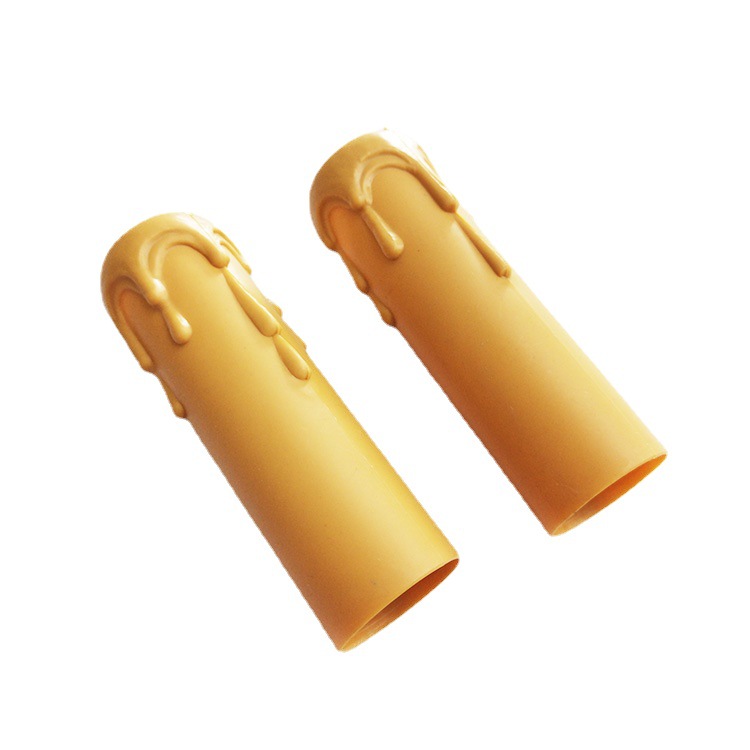 Guangdong Dongguan Longsan piezas de plástico estándar suministro de la fábrica de material PP tubo de vela lágrima 25*85 tubo de vela amarilla