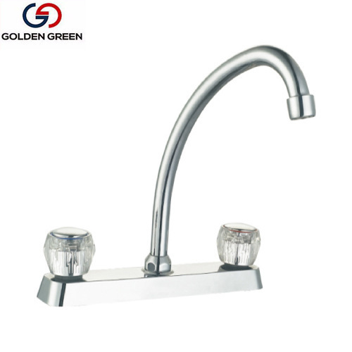 Cross-Border South America 8inch Double-Handle Hot and Cold Plastic Interface Rv Kitchen Sink 360-Degree Rotating Faucet Foreign Trade