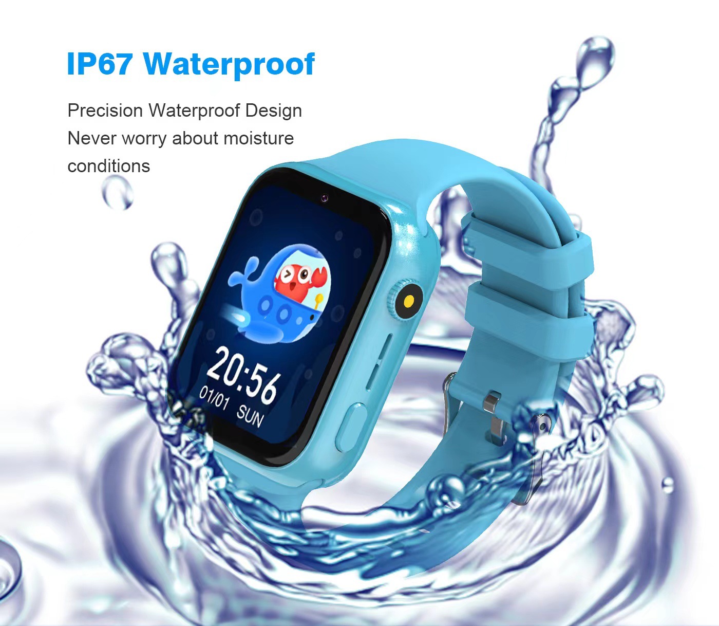 Cross-border children's smartwatch 4G smart positioning video independent call smartwatch exclusively available on Amazon Item Picture