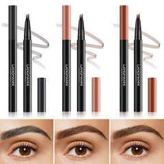 LANGMANNI Tri-Color Four-Paw Eyebrow Pencil - 3D Natural, Long-Lasting, Smudge-Proof, Smooth Application, Cross-Border Color Cosmetics