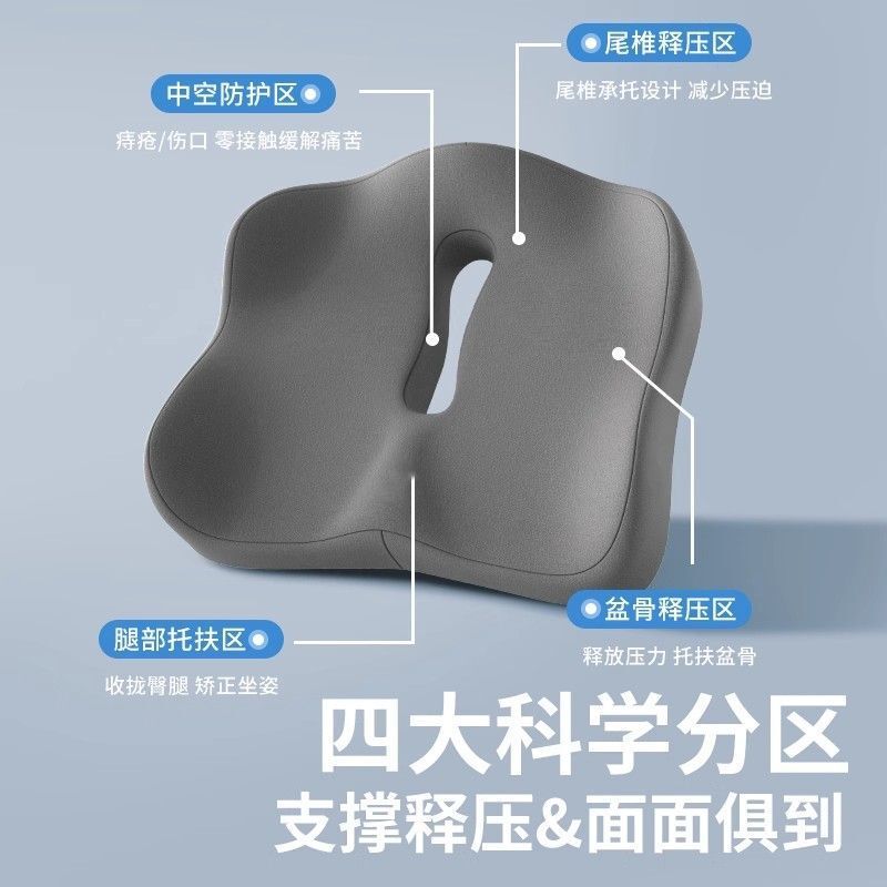 Xinteyu クッションオフィス座り椅子クッション学生教室低反発ダイニングテーブル椅子スツールクッションお尻|undefined