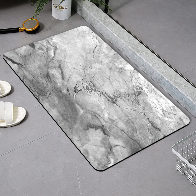 Baño de barro de diatomeas absorción de agua suelo blando de baño de barro de diatomeas puerta de baño anti-deslizante cojín de pies secos rápidos