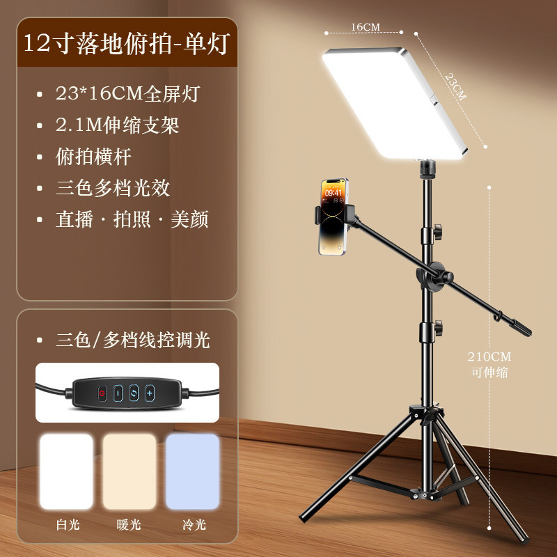 Ancla de transmisión en vivo lámpara de iluminación especial LED fotografía de belleza lámpara de iluminación plana lámpara de alimentación profesional sala de transmisión directa image 13