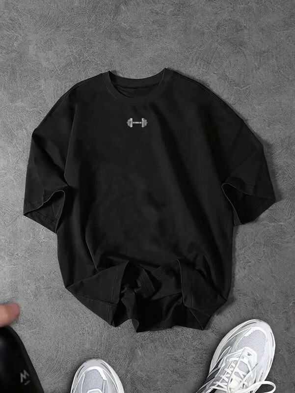 New Printed Loose Crew Neck Summer Sports T-Shirt Gym Wear Running T-Shirt and Tank Top Sports Top New Printed Loose Crew Neck Summer Sports T-Shirt Gym Wear Running T-Shirt and Tank Top Sports Top
