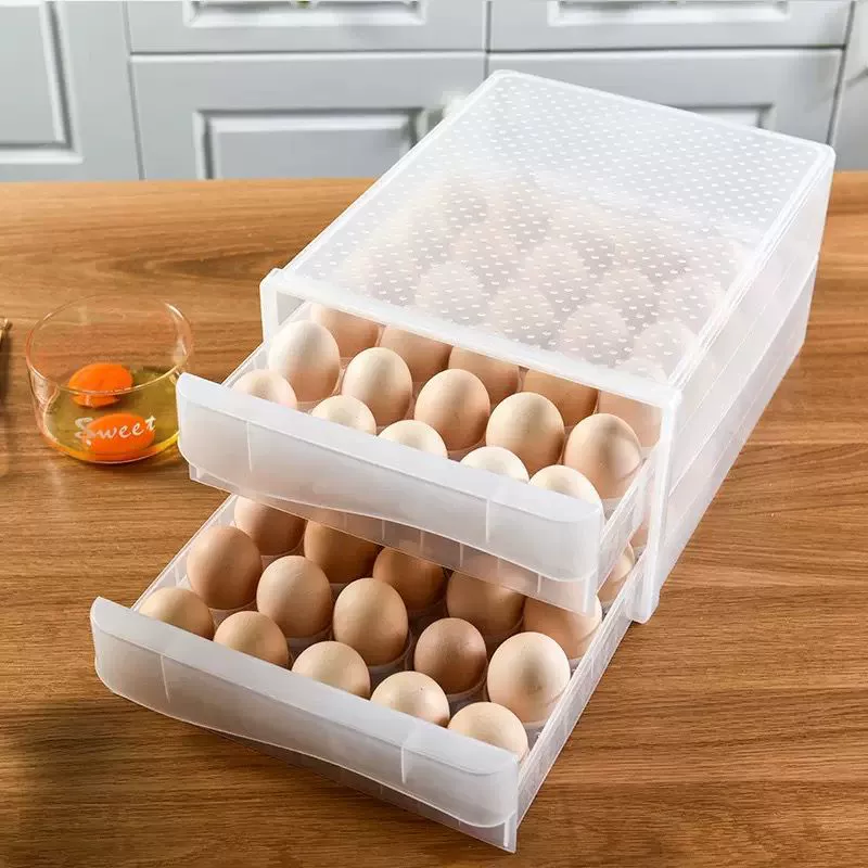 Холодильник установлен с яйцом, контейнер для свежих продуктов, ящик для хранения с функцией сохранения свежести на кухне, домашняя пластиковая установка холодильника, коробка для сохранения свежести