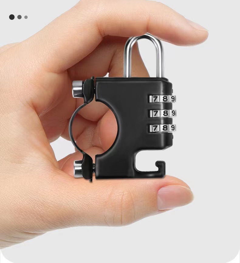 New electric motorcycle password helmet lock anti-theft anti-theft fixed safety helmet hook lock battery car password lock
