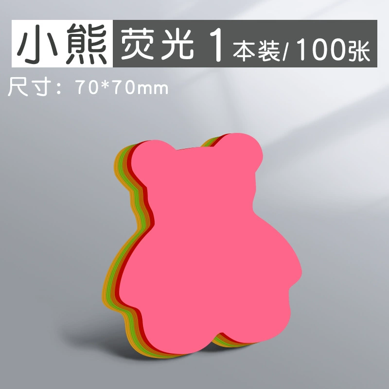 Adhesive note pads — high‑stick message strips, assorted shapes, 100 or 400 sheets