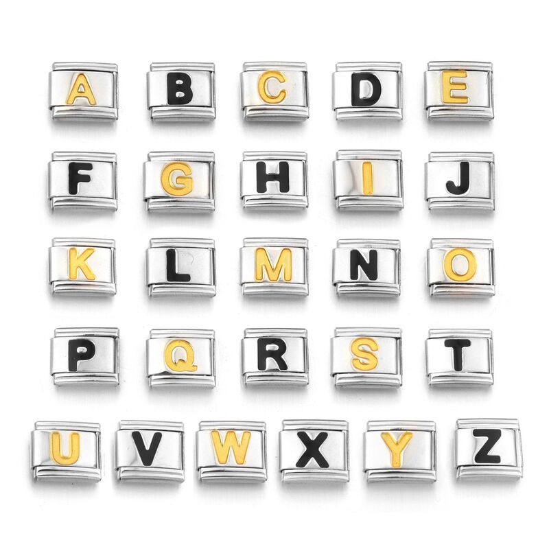 Looking for sources of personalized manual welding DIY stainless steel bracelet new strange letter module spring factory outlet