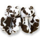 Cartoon soft cute teddy bear cotton slippers autumn and winter warm fleece-lined thickened all-inclusive plush couple home cotton slippers