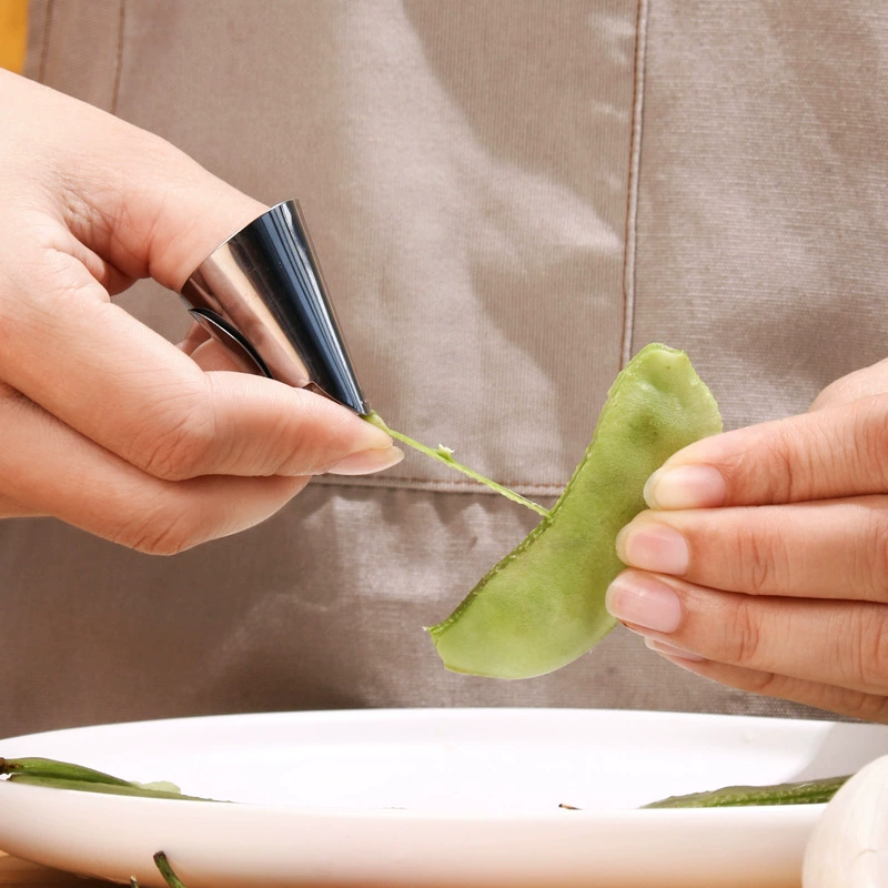 Нержавеющая сталь большой палец для ногтей Овощи не повреждают ручные сборщики