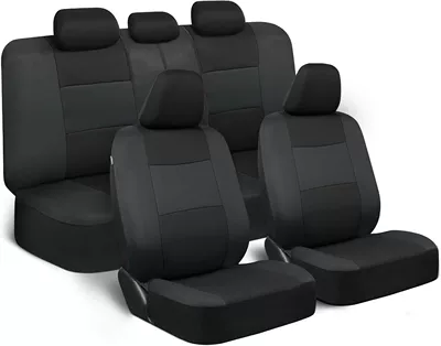 Car Seat Cover for | Seat cushion, seat cover - black-2-piece-set-single-seat