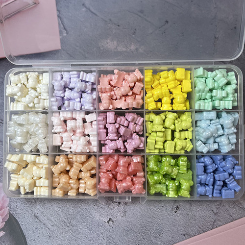 Enamel Stamp Wax Pellet Box, Multicolor Enamel Accessories, Multicolor Sealing Wax, Lucky Star, Teddy Bear, Direct Manufacturer Sale