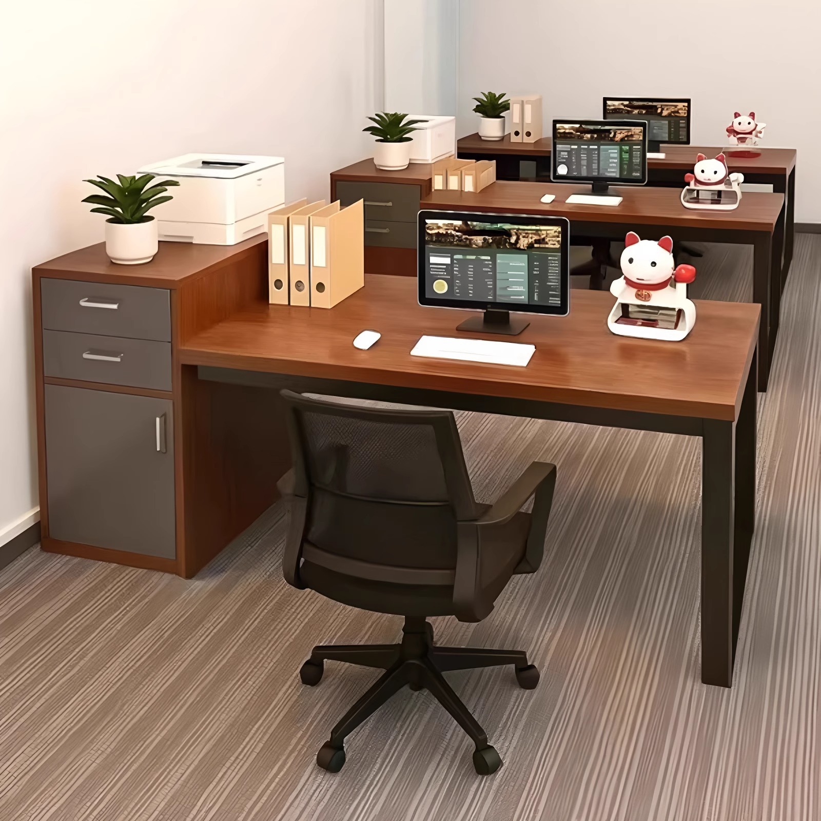 Mesa de oficina personal escritorio doméstico simple mesa de oficina moderna combinación de escritorio de personal escritorio de computadora