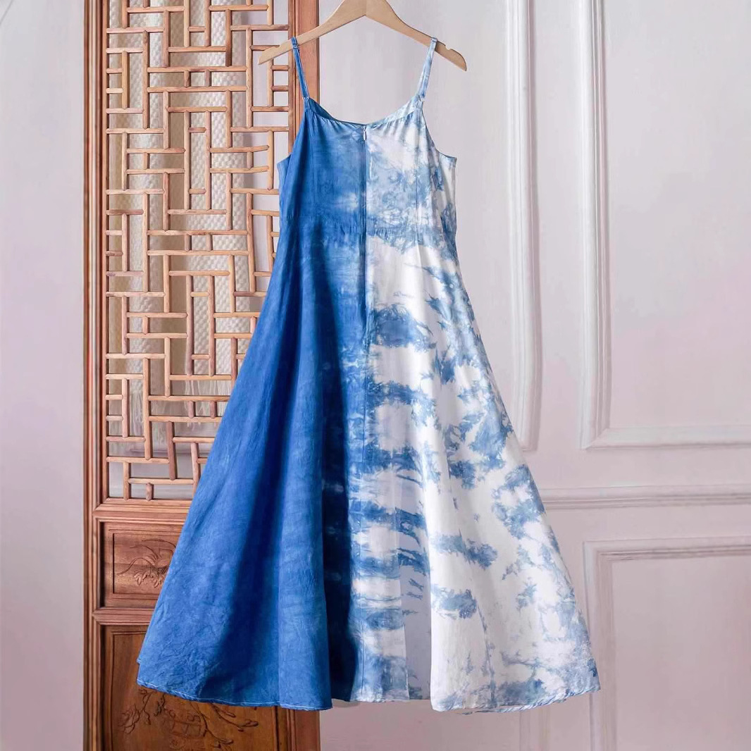 슬리밍 허리 여름 해변 휴가 차 휴식 전용 원피스 슬립 스커트 윈난 스타 같은 원피스 원피스