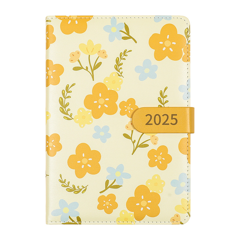 2025년 달력책, 꽃일일계획책, 시간관리효율화매뉴얼, 주간계획달력노트