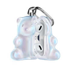 808FCオリジナルの熊airpops 2アップルのイヤホンの殻の硬いゴムのまぶしさのairpods 4の保護カバー