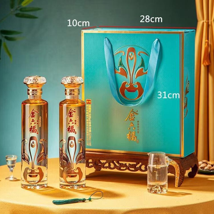 金六福谱韵50.8度兼香型贵州茅台镇纯粮食酿白酒批发整箱正品招待