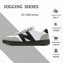 春秋新百伦酷跑2025爆款平底鞋男女鞋情侣韩版休闲百搭德训鞋批发