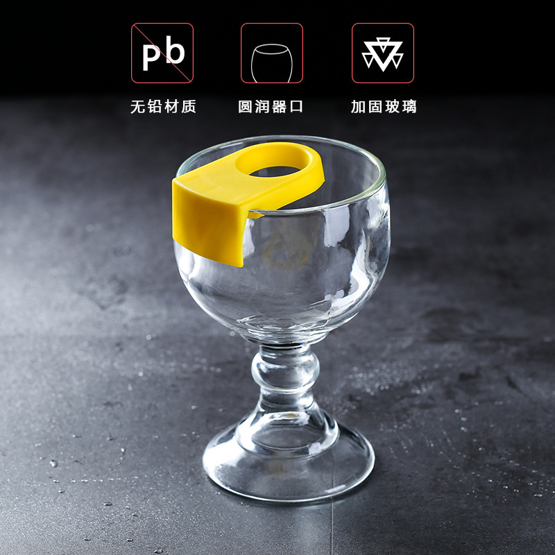 Vaso de cóctel Vaso con hebilla Vaso de cristal de personalidad creativa Vaso de jugo de patas altas Vaso de cerveza Bartender RIO Botella de vino Hebilla