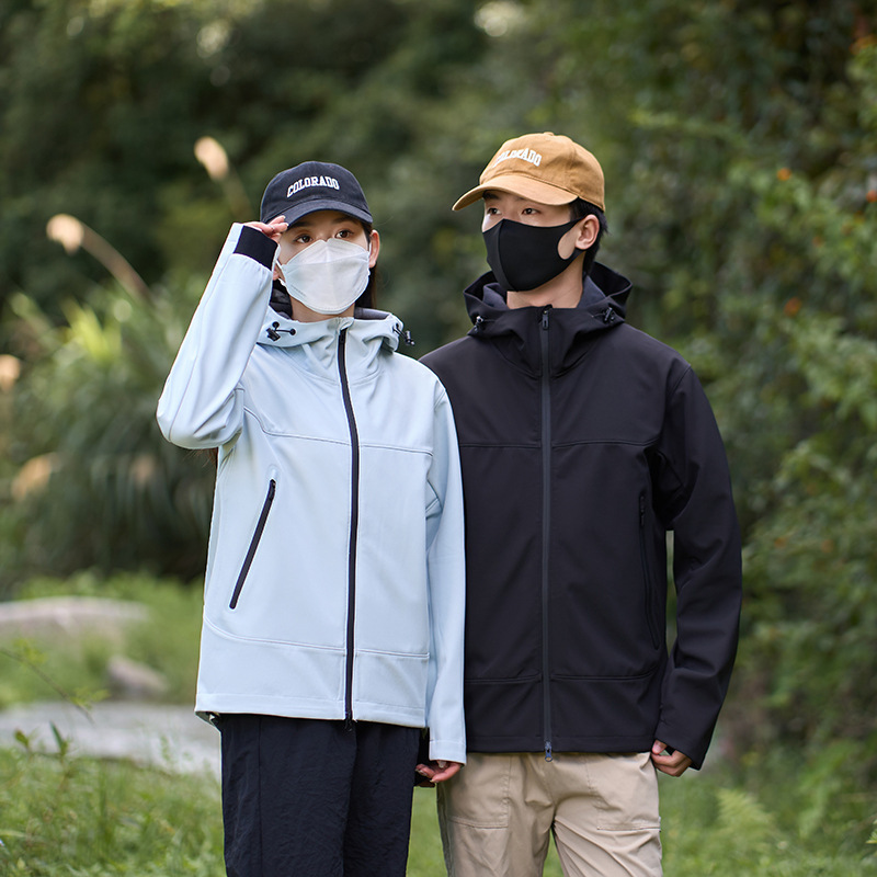 FICAKLON斐卡侬秋冬季软壳冲锋衣男女户外防泼水防风加绒保暖外套|undefined