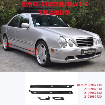 Suitable for Mercedes-Benz E-Class W210 fender rubber strip, lower edge sealing strip 2106987130 2106987230