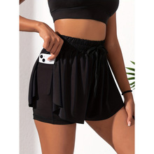 D 32818 Drawstring Quick Dry Yoga Shorts �����ٸ��٤�̿�
