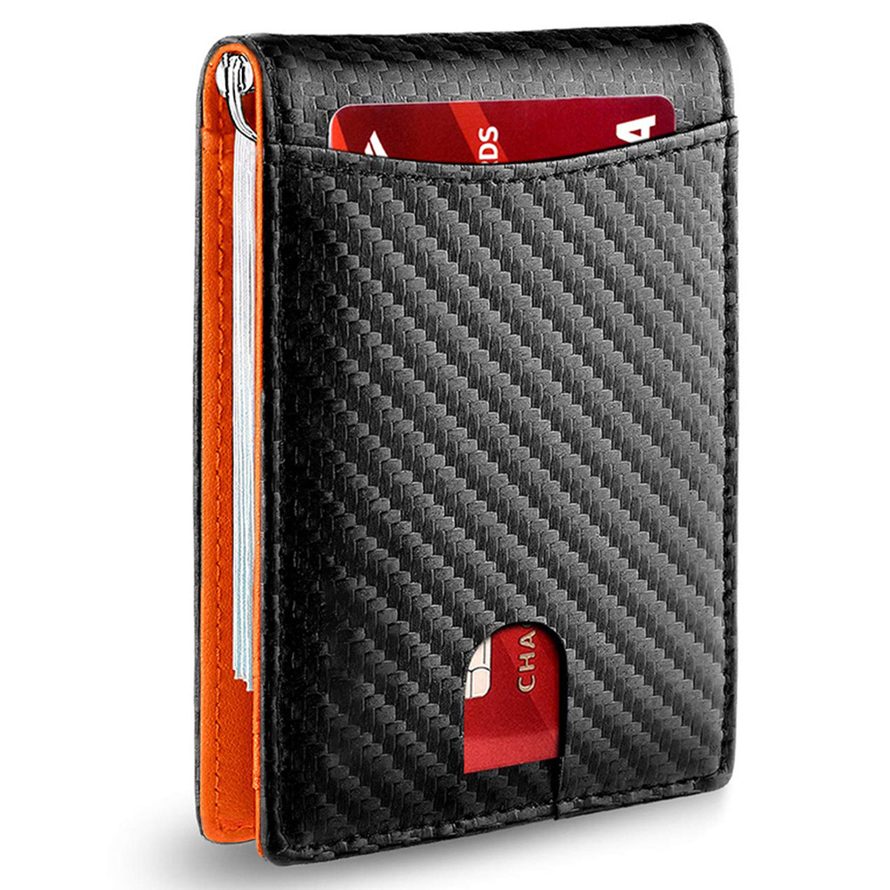 Cartera RFID de fibra de carbono al por mayor