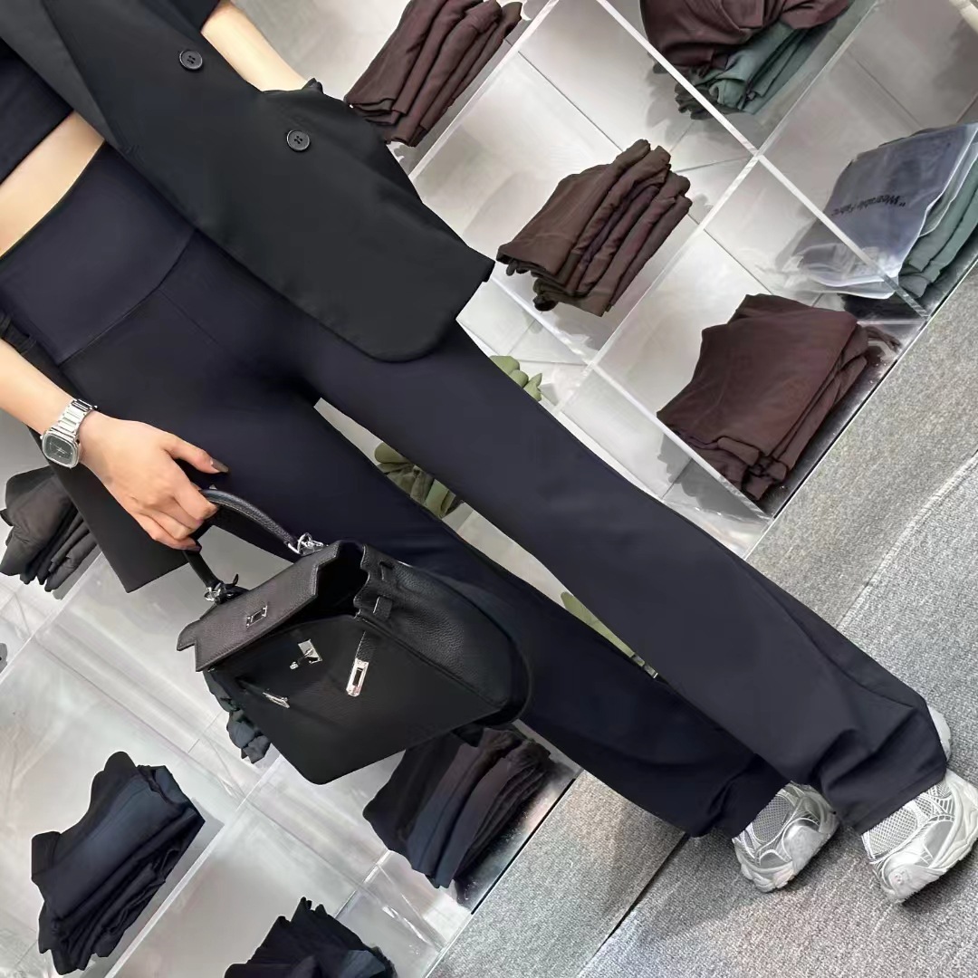 Wuxin High-Elastic Flared Pants New High-Waisted Tummy Control Wide-Leg Pants Butt-Lifting Slimming Yoga Flared Pants 7082
