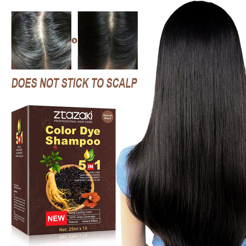 Tinte para el cabello de un pequeño paquete de color de Ginseng, planta de tinte para el cabello, cabello negro suave, color para el cabello, fabricante de crema para el cabello que no daña el cabello