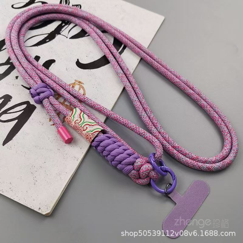 Vintage Guofeng Mobile Phone Case Lanyard Crossbody Adjustable Shoulder Strap Clip Outdoor Joker Bag Bag Hanging Chain Anti-losing Hanging Rope Vintage Guofeng Mobile Phone Case Lanyard Crossbody Adjustable Shoulder Strap Clip Outdoor Joker Bag Bag Hanging Chain Anti-losing Hanging Rope