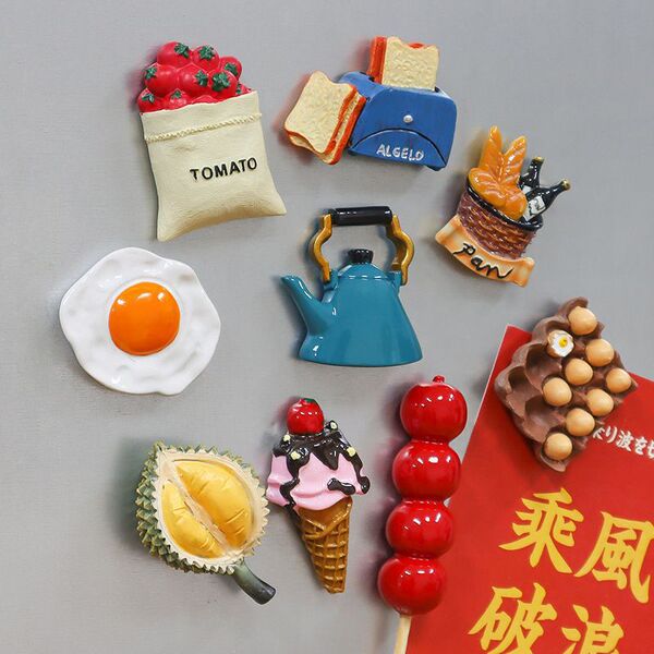 Three dimensional cute fridge magnet