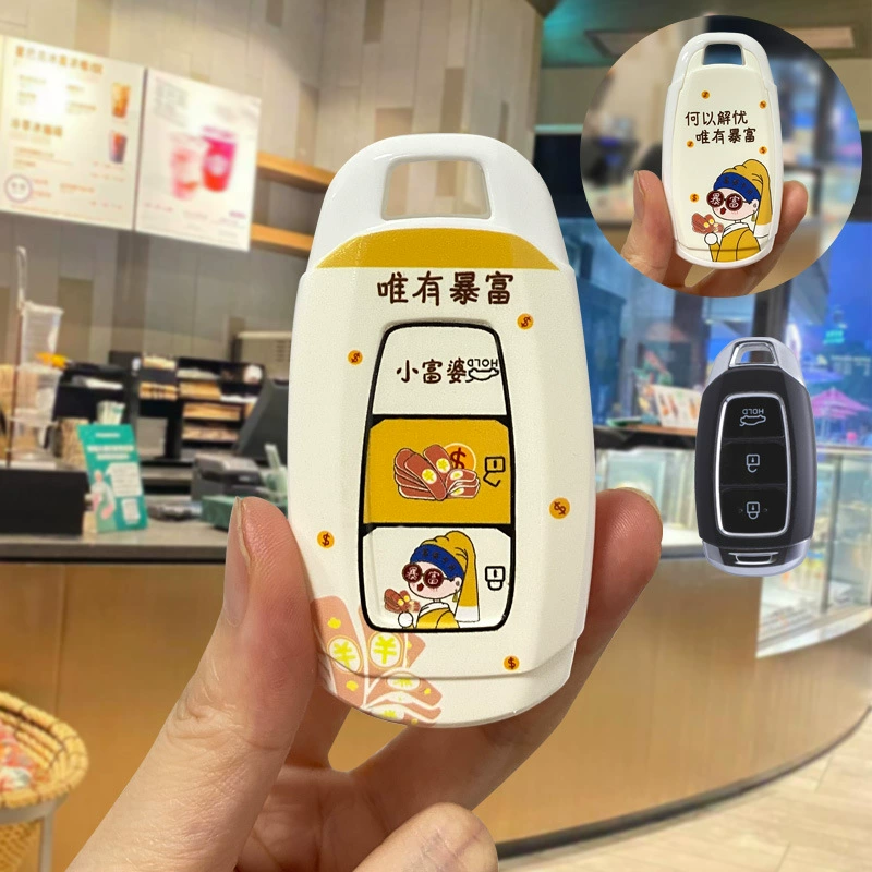 Набор чехлов для ключей для Beijing Modern: ix35/Longdong/Mingtu/Lead/Elantra/ix25/Rennafista/Yuena, защита кнопки