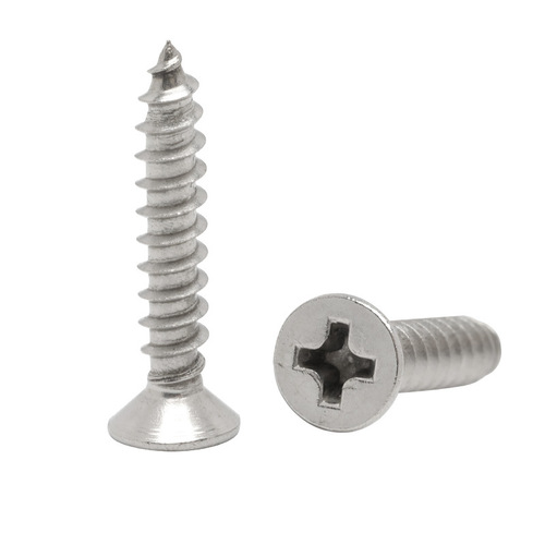 KA countersunk head cross self-tapping screws wholesale nickel-plated zinc flat head screws cross recessed carbon steel self-tapping screws pointed tail