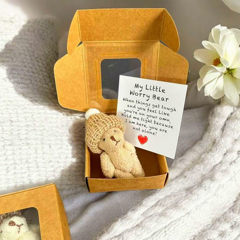 Teddy Bear in a Box ぬいぐるみ ミニベア ミニポケットハグベア、アマゾンクロスボーダー|undefined