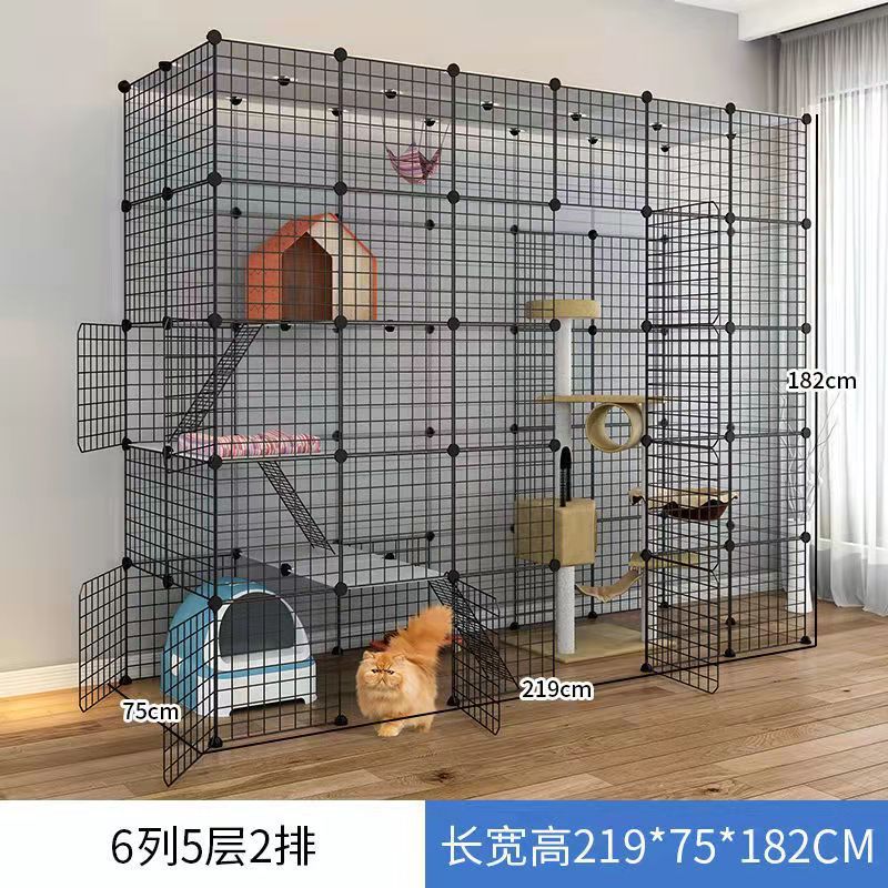 Jaula de gato de gran tamaño Villa oferta especial Casa de gato de tres capas hogar interior mascota gato casa nido espacio de gran tamaño plegable