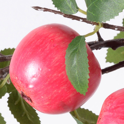 Simulated artificial fruit 6 big apple branches home furnishings decoration photography props living room fortune fruit new year