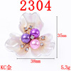 Hair accessory, metal golden mountain tea from pearl contains rose, Korean style, wholesale