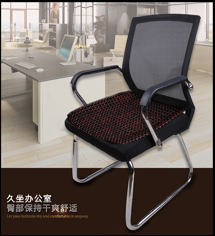 Wooden Beads, Bamboo Strips, Bamboo Silk Summer Car Seat Cushion, Backrest Ventilation, Heat Insulation Single-Piece Cooling Pad, Breathable Seat Cushion for the Main Driver