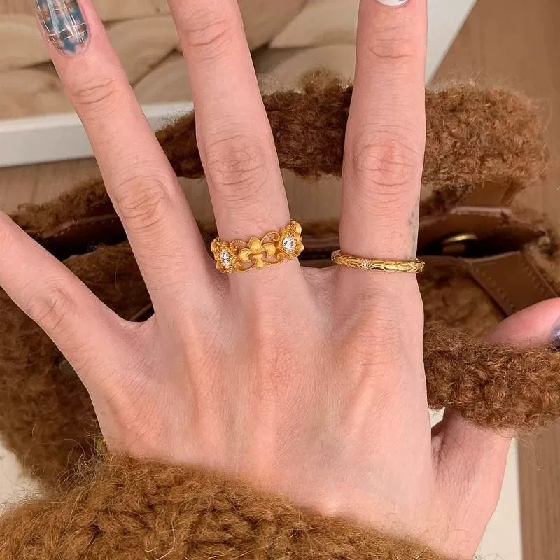 Retro universal ring, light luxury style, on index finger, wholesale