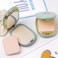 美人魚清爽粉餅019持久定妝遮瑕磨皮乾濕兩用隱形毛孔好用不脫妝