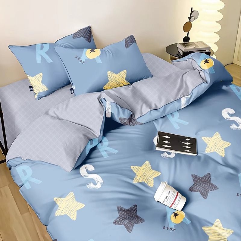 100% algodón colcha cubierta de colcha una sola pieza 150x200x230 algodón cuatro estaciones colcha universal cama de cuatro piezas set4