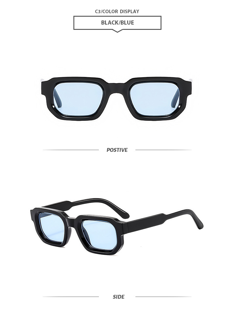 45g Weight Full Frame Glasses Structure Sunglasses Classification Ac, UV400 Protection Lens Material Square Glasses Style Outdoor, Travel, Beach Occasion Geometric Pattern All Seasons Season Unisex Gender Casual, Basic, Classic Style Style Casual Basic Classic Style Geometric Ac UV400 Protection Square Full Frame Women's Sunglasses 7