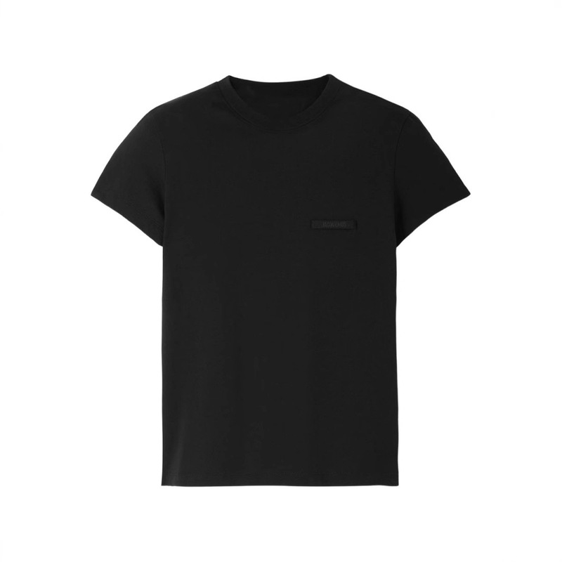 Cross-Border 25 Years Summer New Casual Pure Color Round Neck Short-Sleeved T-Shirt Women's Fashionable and Comfortable Jacquemus Top