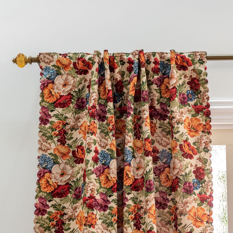 Cross-Border Hot-Selling American Country Floral Blackout Partition Bedroom Living Room Balcony Decoration Finished Curtain Factory Wholesale