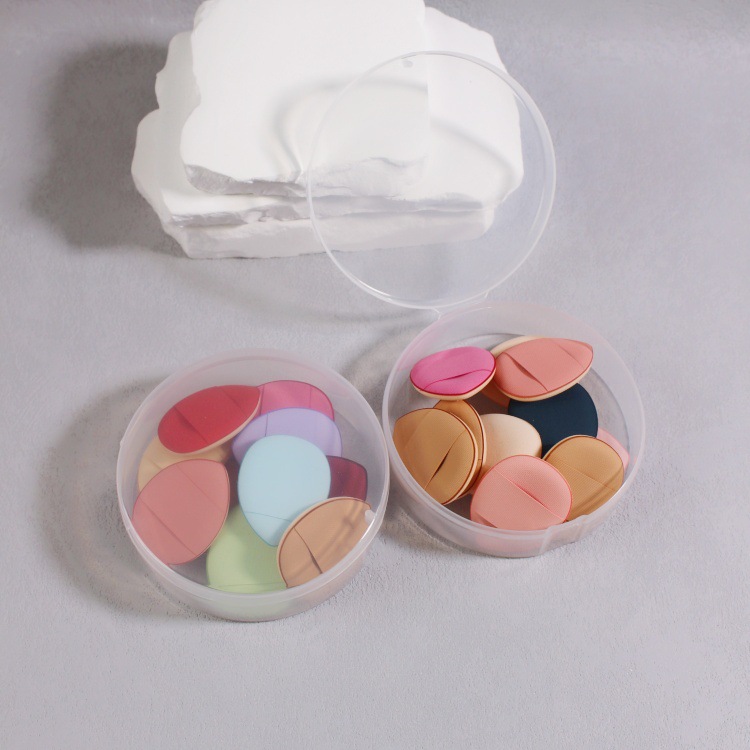 Mini Borla de Maquillaje para Dedos de Espuma Sin Látex, Uso en Seco y Húmedo, Forma de Gota, para Corrector Local image 16
