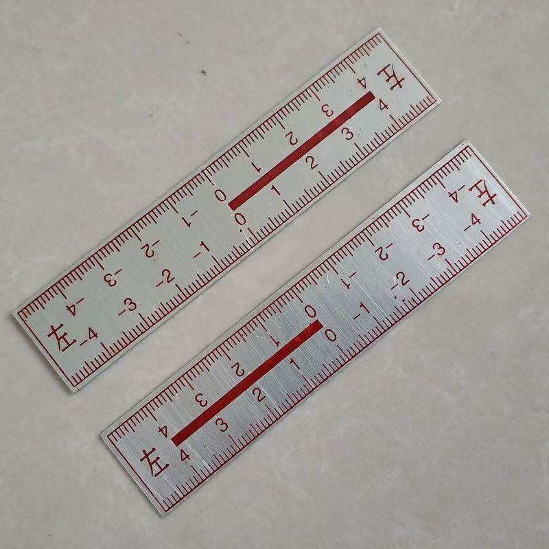 铁路钢轨位移观测尺左右标尺观测桩自粘左右位移观测无胶 /带背胶