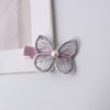 Cute hair accessory, children's hairgrip from pearl, hairpins, with embroidery