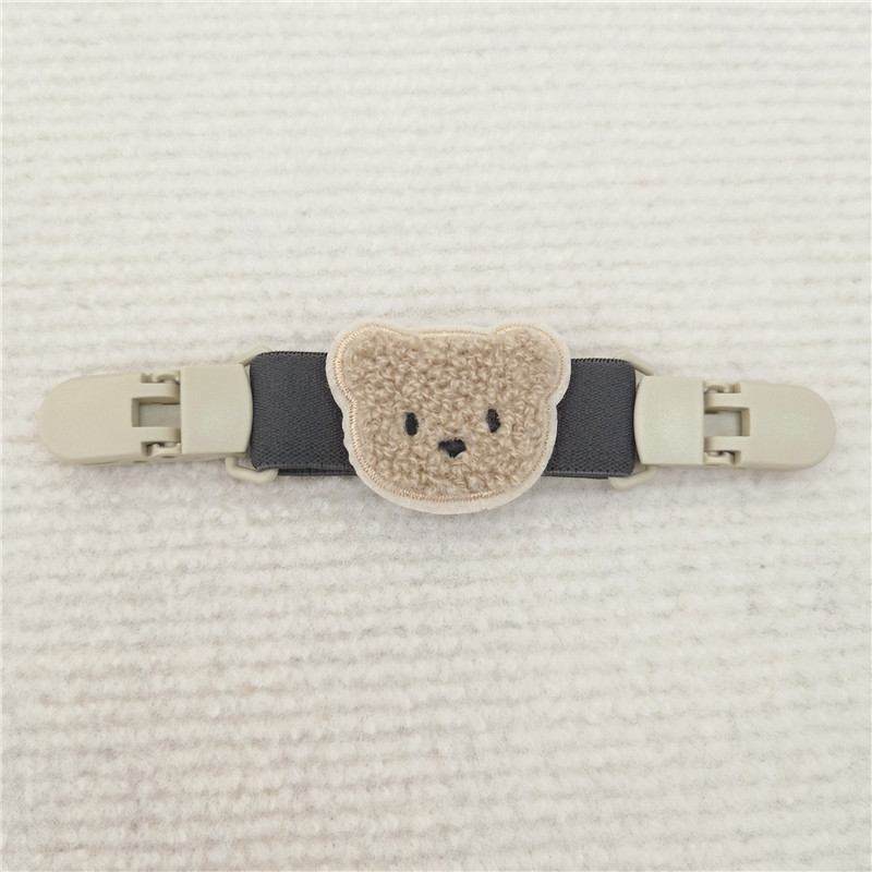 INS estilo coreano clip de suspensión oso pantalones de tirantes para niños clip anti-caída clip de la correa del hombro soporte de la falda de la suspensión antideslizante artefacto de hombro