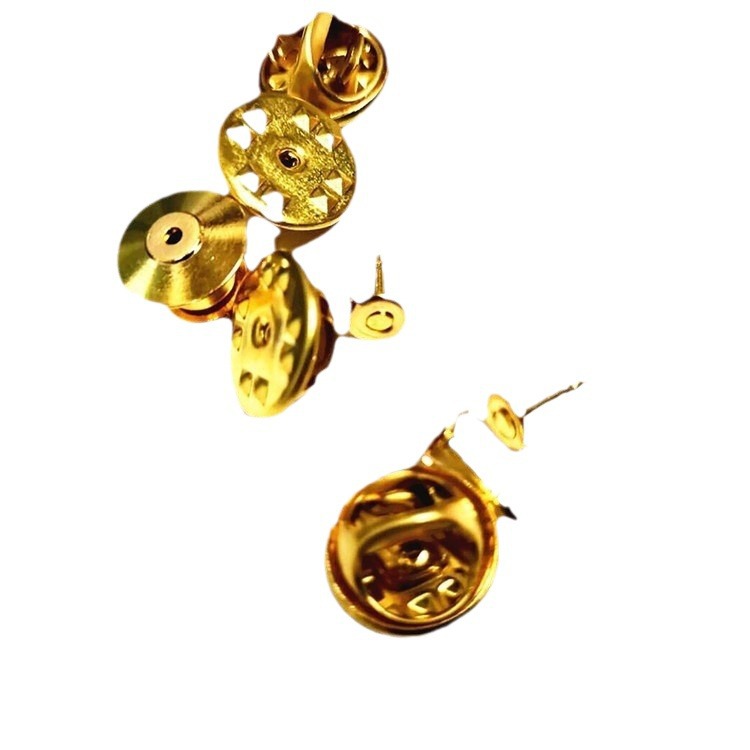 Venta al por mayor de metal mariposa tapa micro sello accesorios mariposa hebilla con aguja de espina lujo cabeza plana tarjeta tapa avanzada mancuernas Accesorios image 6